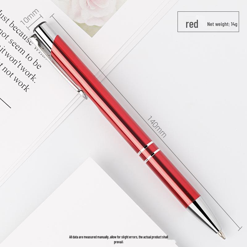 Customized Metal Click Ballpoint Pen with Logo - Oil-Based Ink, Press-Action Design for Promotional Use