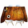 Mangrove Forest Tree Landscape Pattern Tablecloth Thicken Cotton Rectangular Round Table Cloth For Wedding Picnic Party