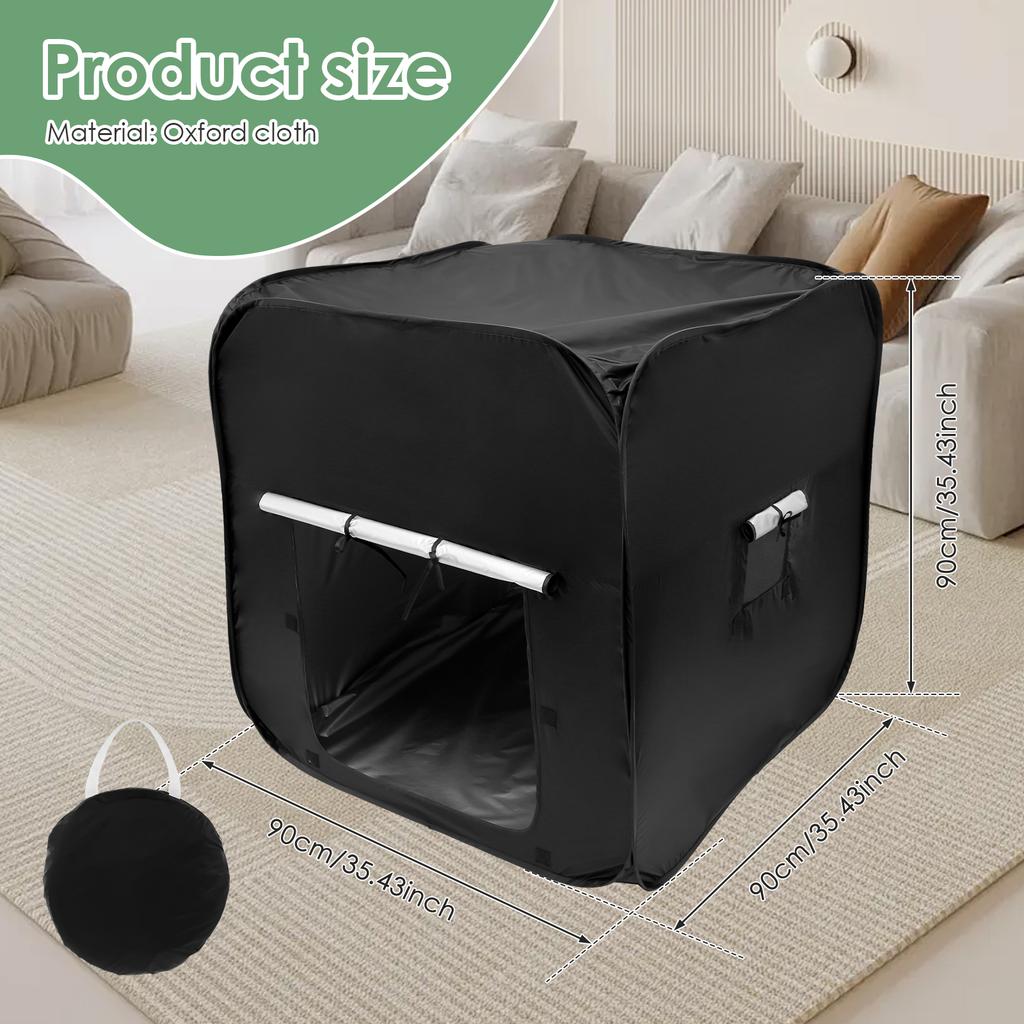 Kids Sensory Tent Portable Sensory Pop Up Tent with Storage Bag Foldable Pop Up Black Out Tents for Toy Room and Children's Room