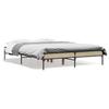 Bed Frame In Sonoma Oak Finish 120 X 200 Cm Made of Particleboard and Metal
