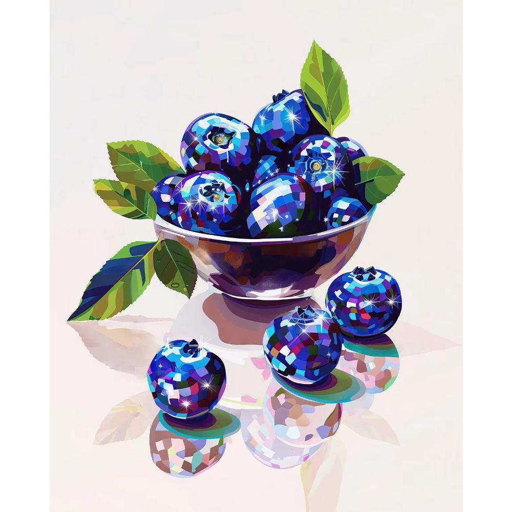 Disco Vintage Cherry Strawberry Blueberry Watermelon Lemon Fruit Art Poster Canvas Paintings Wall Art Pictures Home