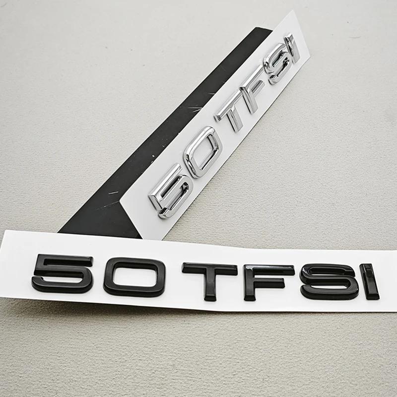 2026 Caldo Per Audi A6 A7 A8 Q7 Q8 Horch Accessori Esterni Lettere Auto Logo Cromato Nero ABS 50 TFSI 55 TFSI Emblema Badge Portellone Posteriore