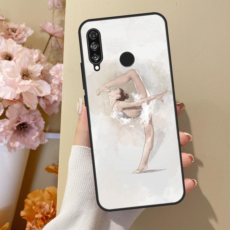 Gymnastik Ölgemälde Für Honor 50 8X 9X 10i Hülle Für Huawei P50 Pro P20 P40 P30 Lite P Smart 2021 Nova 5T Hülle