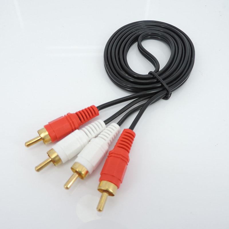 1m Audio video 2 3 RCA Cable male to 2 3 RCA male female Jack Plug Stereo to 2RCA 3RCA Socket AV Adapter connector cord Media