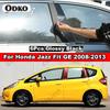 6Pcs Car Window Door Column B C D BC Pillar Post Cover Trim for Honda Jazz Fit GD GE GK GS GR 2001- Mirror Effect PC Sticker