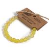 Honey Crystal Beaded Stretch Bracelet 8mm