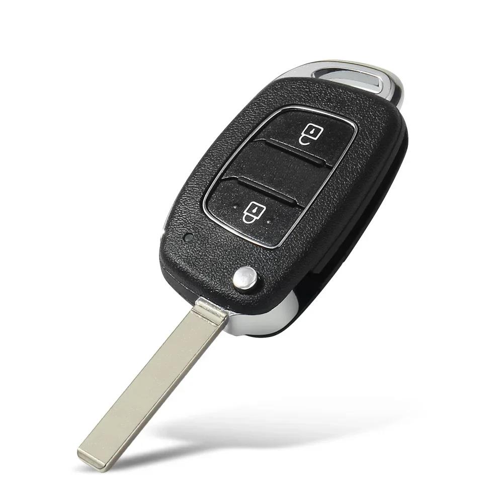 KEYYOU 2/3/4BTN Flip Remote Car Key Shell For Hyundai Solaris Creta Ix25 Kona Tucson Sonata I40 Elantra Ix35 I20 Ix45 2019 HU134