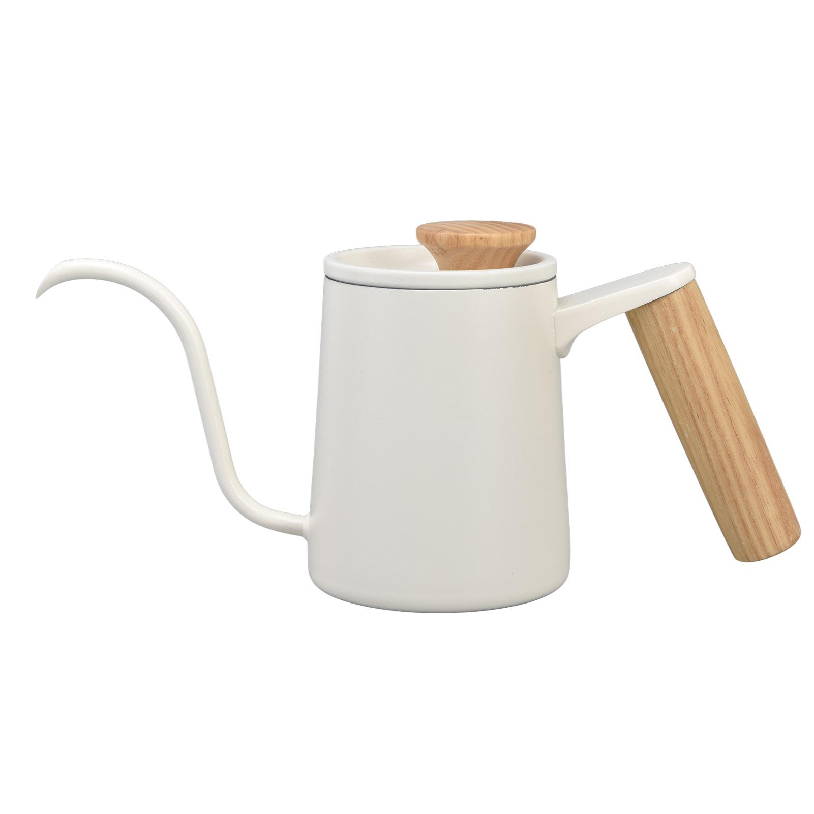 

Кавник для крапельної кави з ручкою з нержавіючої сталі, довгим носиком «гусяча шия», чайник для крапельного заварювання кави/чаю, матовий L