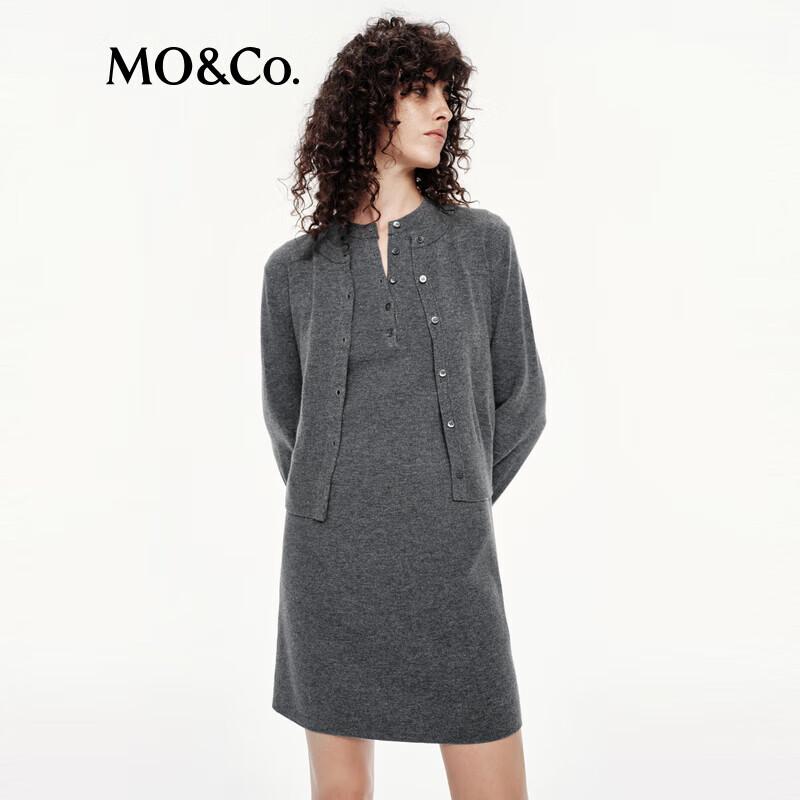 MO&Co. C+ Series Wool-Blend Knit Mini Dress