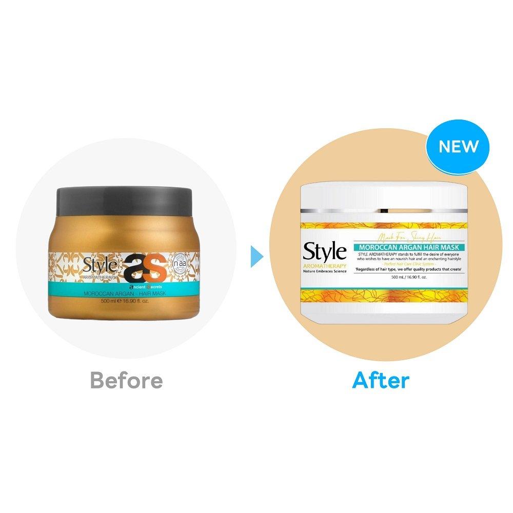 Style Aromatherapy Moroccan Argan Hair Mask Large Capacity 500ml Extremely Damaged Water Seaweed Treatment