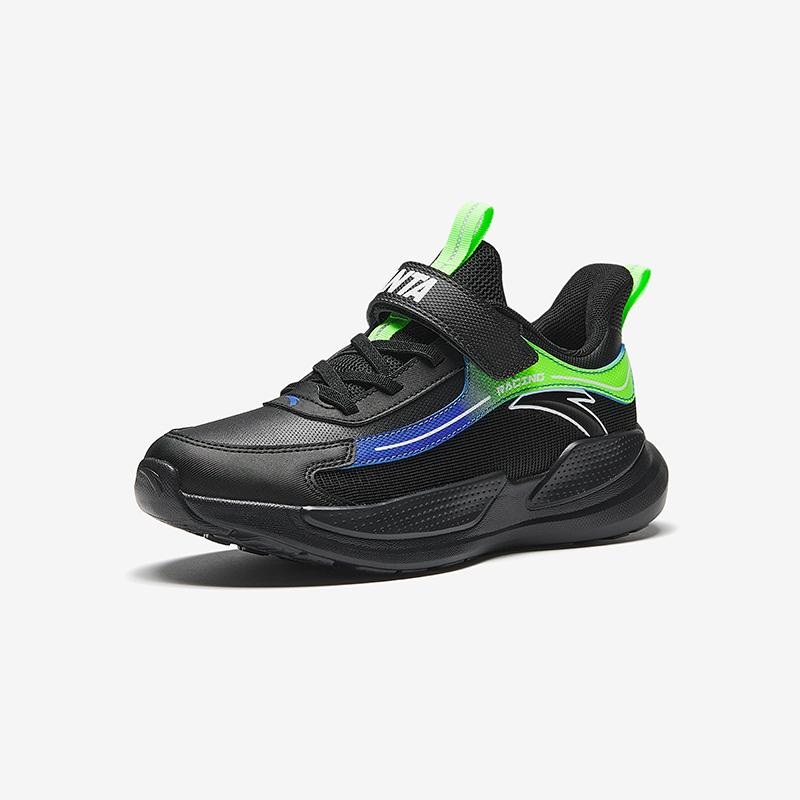 Anta Fashion Lightweight Shock Absorbing Low Top Running Shoes Kids sneaker Black A12445580N-1