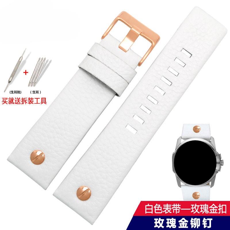 22mm 24mm 26mm 28mm 30mm 32mm Rindslederarmband für Diesel Uhr DZ4318 4386 4323 Uhrenarmband Herren Große Größe Echtes Lederarmband