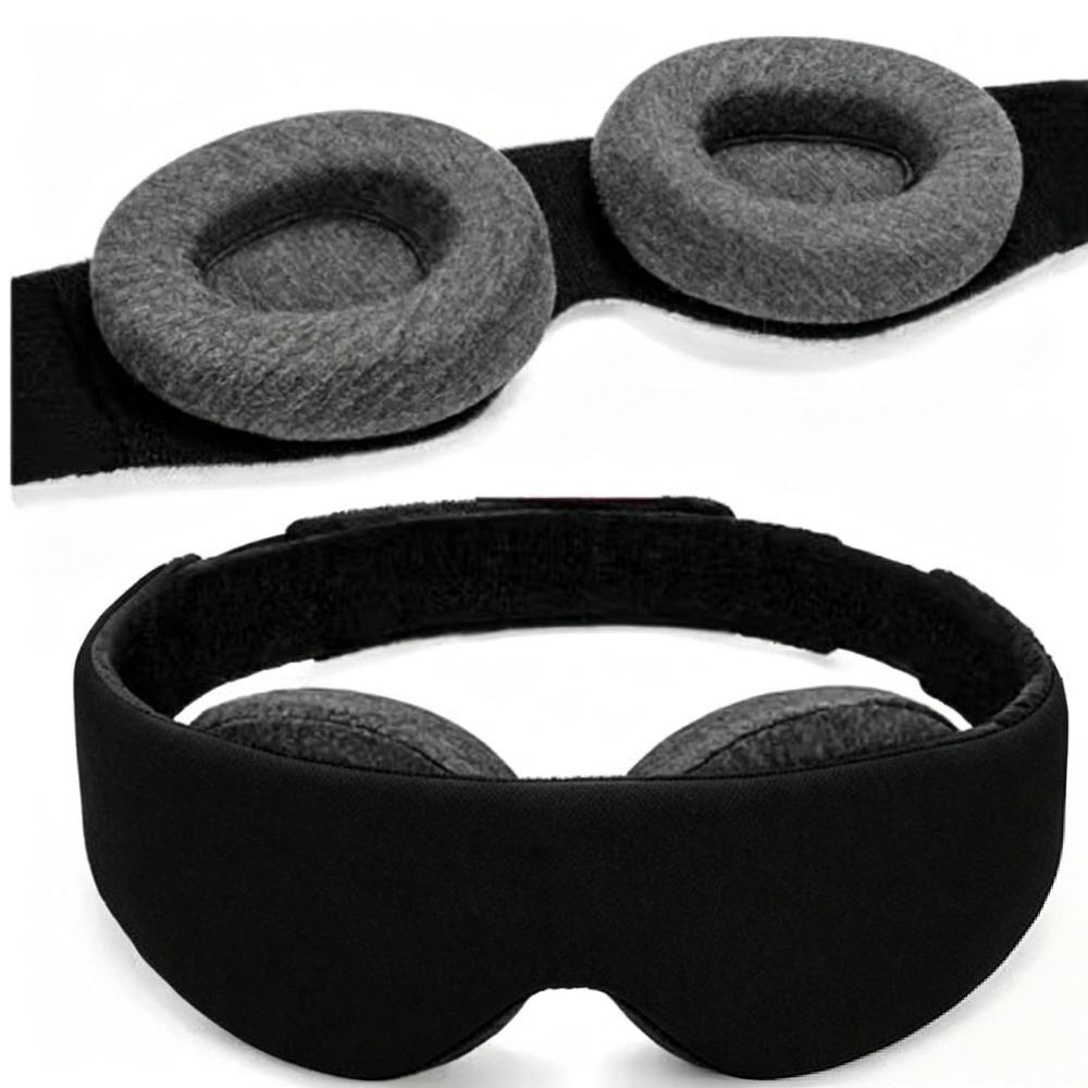 Light Blocking 3D Sleep Eye Mask Adjustable Travel Eye Cover Blindfold Eyeshade  Shift Work