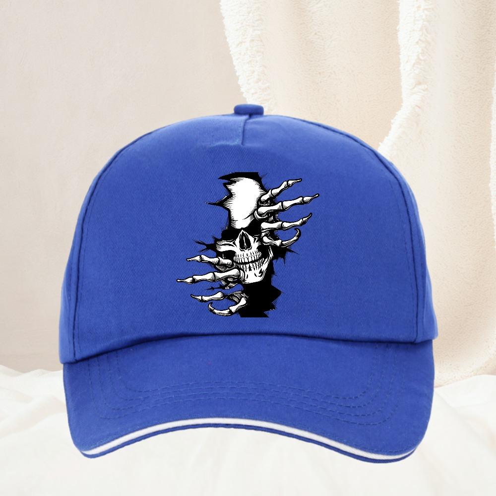 Hellfire Demon Flame Skull Print Baseball Cap Retro Streetwear Fashion Unisex Daily Commute Outdoor Hiking Fan Gift