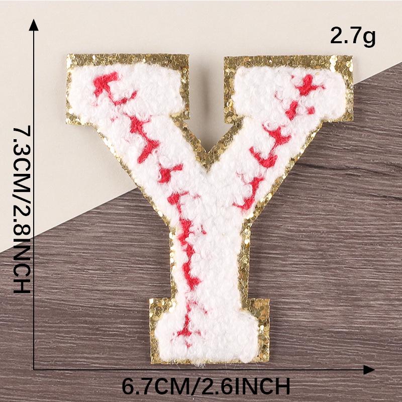 Gold Edge Chenille Smiley Face Embroidered Patch Badge