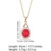 Teardrop Pendant Necklace for Women Golden Stainless Steel Clavicle Chain Zirconia Jewelry Wedding Party Daily Wear Accessories