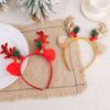 Portable Headgears Ornament Festival Sequined Reindeer Antlers Hair Hoop with Bells for Holiday Parties and Celebration