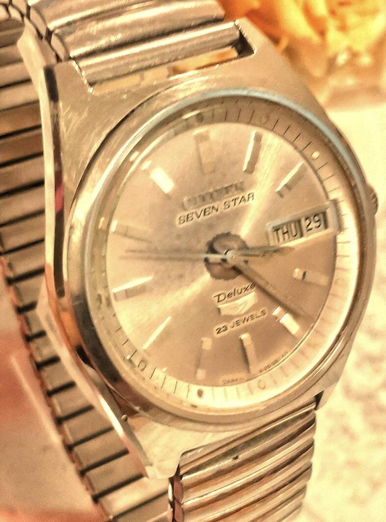 CITIZEN Seven Star Deluxe SEVEN STAR 23 JEWELS Watch Silver Vintage Automatic Men's Day-Date