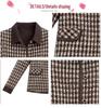 2025 Spring/Fall Women's Plaid Jacket - Casual Fashion for Middle-Aged & Elderly