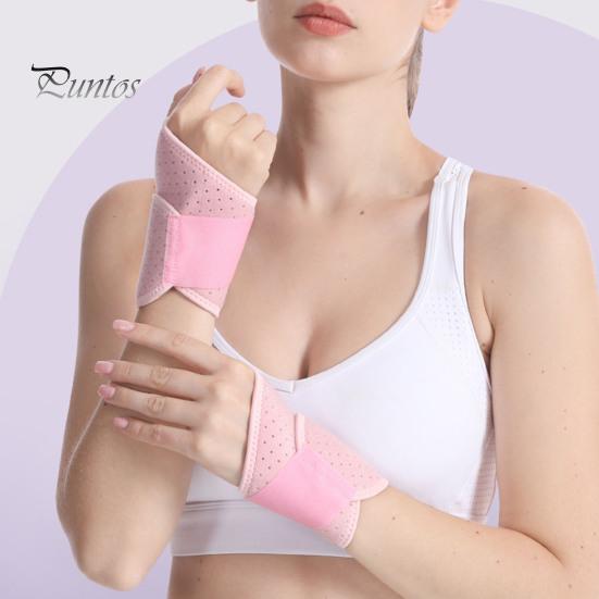 Sports Wristband Wrist Brace with Fastener Tape Adjustable Breathable Fabric Compression Support Wrist Wrap Fitness Joint Support Wrist Guard