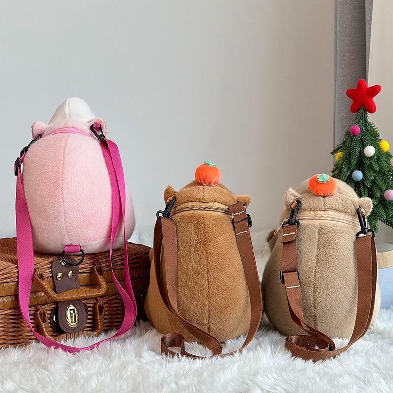 Nuova Bambola Capibara Carina Cartone Animato Borsa a Tracolla Kapibala Borsa di Peluche Bambola Macchina Artiglio