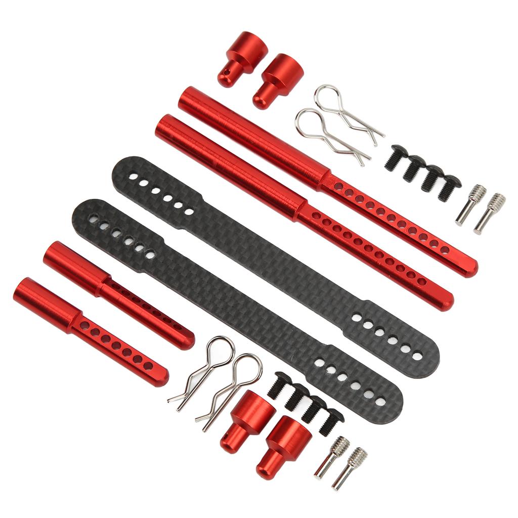 RC Shell Columns Front Rear Aluminum Alloy Carbon Fiber Car Body Mount Post for Axial SCX10 90046