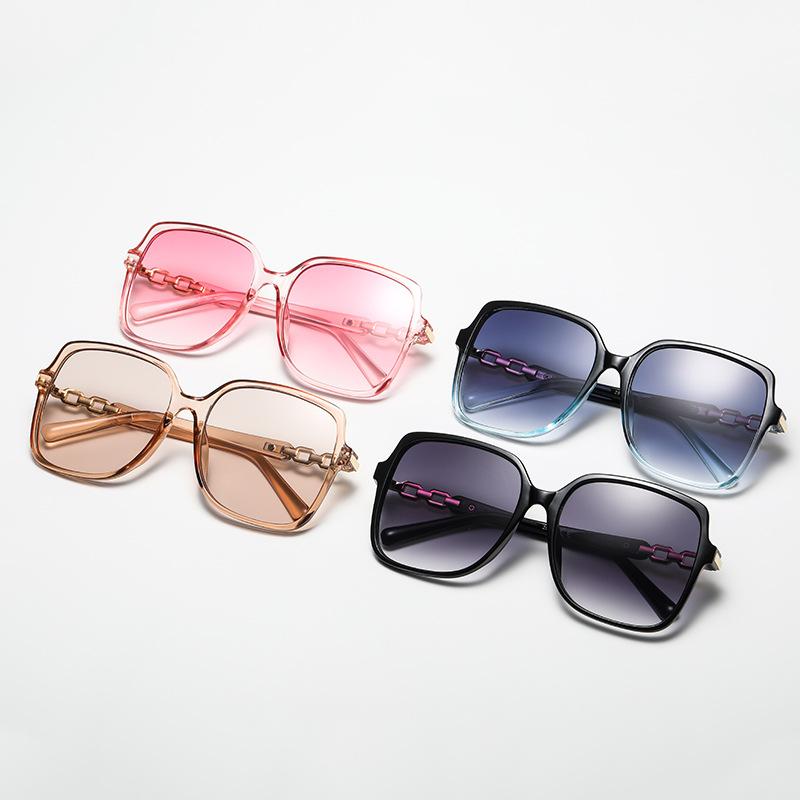 Trendy Square Sunglasses Women Big Frame Gradient Colorful Sun Glasses Female Outdoor Shades Ladies Fashion Eyewear
