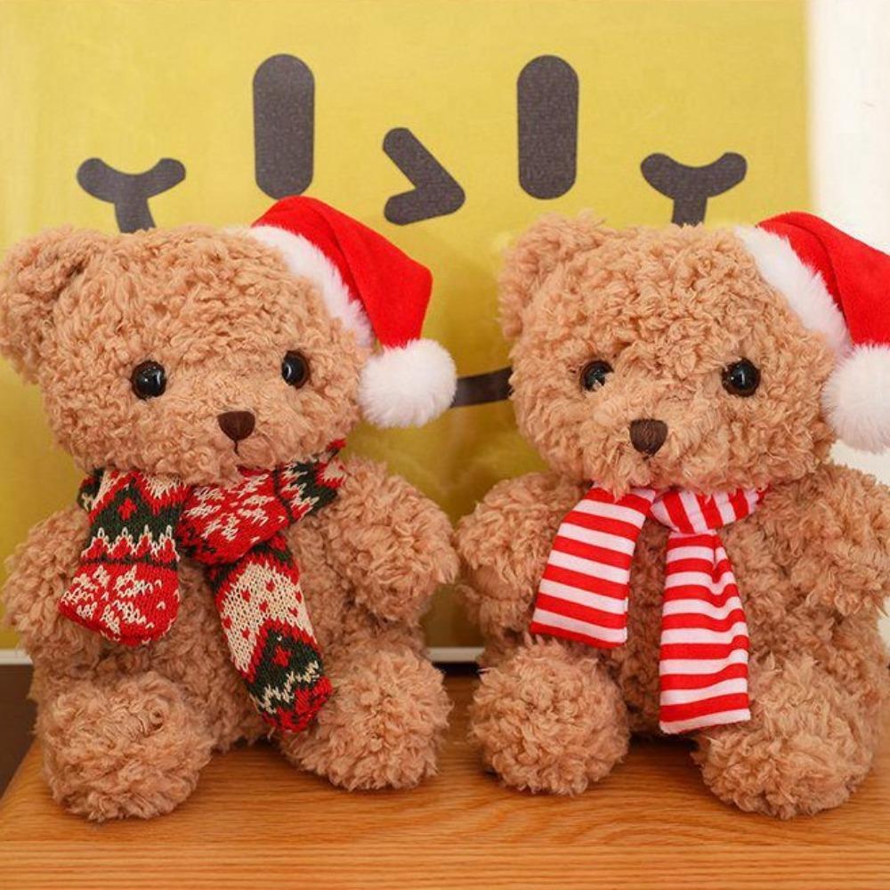 Dress Up Christmas Bear Plush Toy Soft Bear Stuffed Doll  Valentine's Birthday