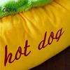 Safe Sleeping Space for Cats Hot Dog Pet Bed, Soft Cozy Plush Removable Washable Mat, Decorative Sofa Cute Bun Bed Dogs, Novelty