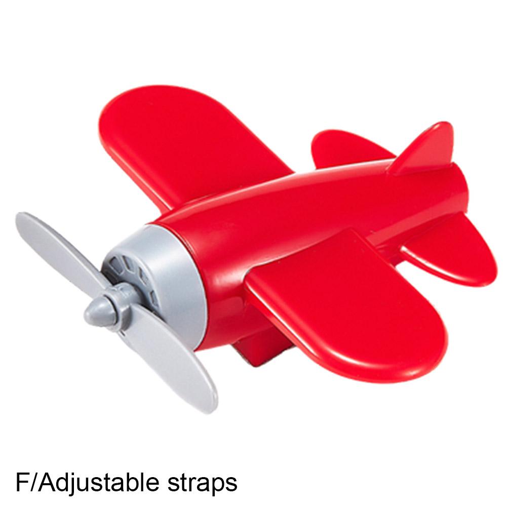 Small Airplane Ornament Car Rearview Mirror Electric Motorcycle Wind Powered Rotating Small Aircraft Helmet Decor Accessories