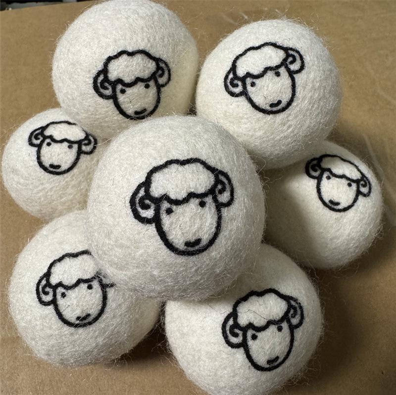 Wool Dryer Balls for Fluffy, Anti-static, Quick-dry Laundry