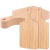 6 Pcs Bamboo Chopping Board 11X5 Inch Thicken Bamboo Cutting Board Bulk Wood Serving Charcuterie Board With Handle Dinner Plate