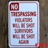 Custom Gun Humor Tin Sign for Restaurant, Bar, or KTV Decor