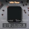 A96I-LED Digital Coffee Scale With Timer 0.1G/2KG High Precision Kitchen Scale Electronic Food Weighing Espresso Scale
