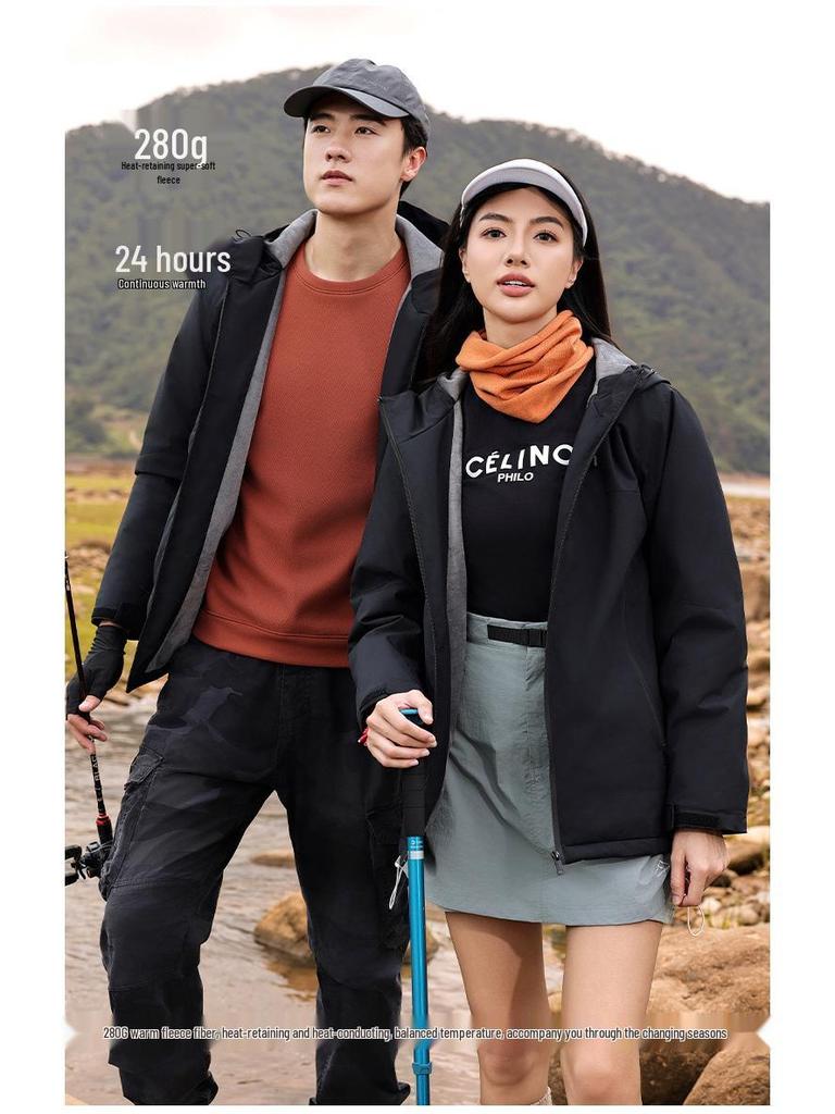 Graphene Waterproof Fleece-Lined Windbreaker for Mountaineering - Custom Logo Available