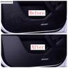 For Haval Dargo   Car Door Anti Kick Pad Protection Side Edge Film Carbon Fiber Look Stickers Accessories Interior Kit