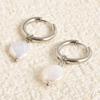 Real Natural Irregular Pearl Earring Stainless Steel Jewelry For Women Men Accessories Round Hoops Piercing Baroque Boucles Gift