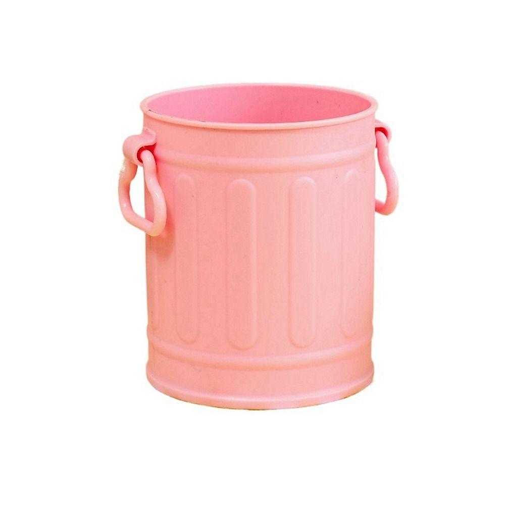 

Контейнер для хранения ручек большой вместимости Пластиковый простой держатель для ручек Органайзер для кистей для макияжа DIY розовый