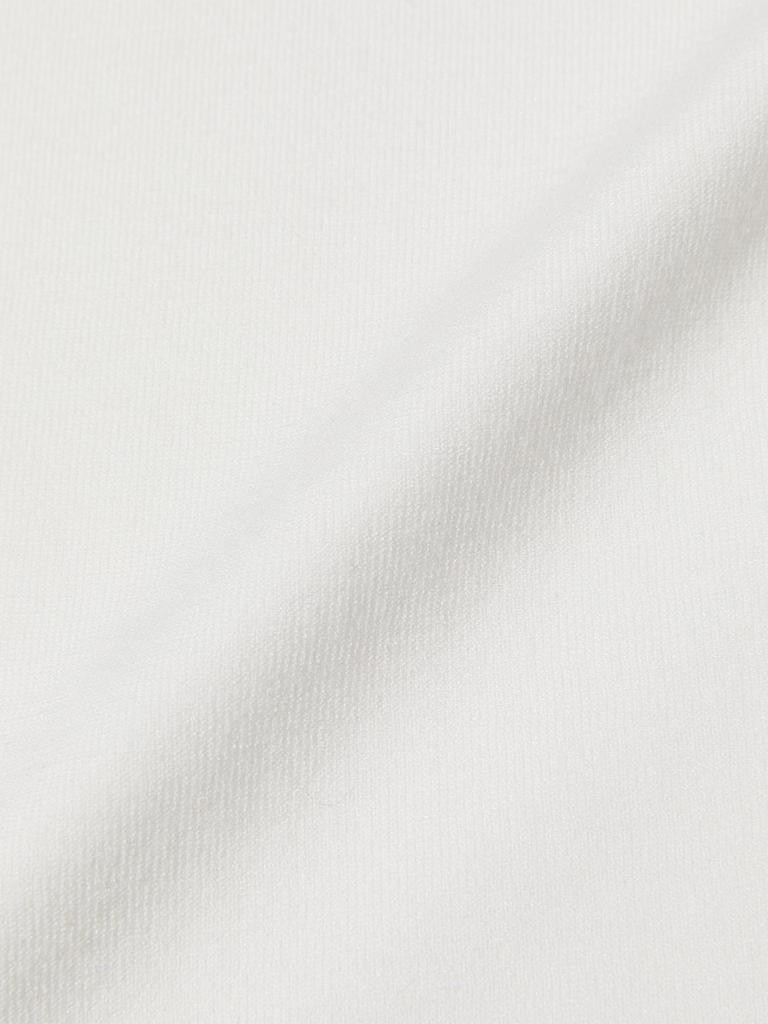 GLOWNY 3/4 Button Fly Knit Tee (White)