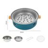 Stainless Steel Split Barbecue Grill Korean Style Barbecue Charcoal Stove with Non-stick Rack for Outdoor Camping Portable