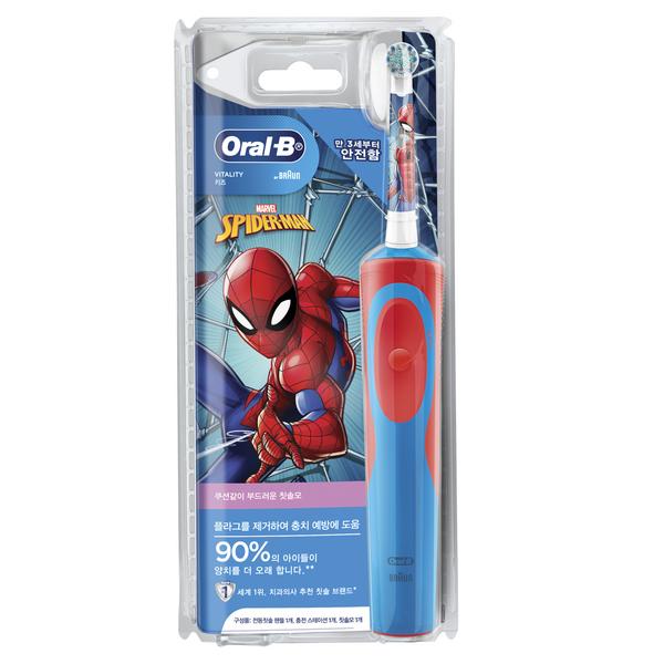 

Набор детских электрических зубных щеток Oralbi Stage Power, D12K (Человек-паук)