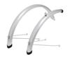 Sunny Wheel PC Full Fender with U-Shaped Stays, Silver (for 20-inch Wheels) for Standard 20-inch Wheels, Width: Approx. 50mm