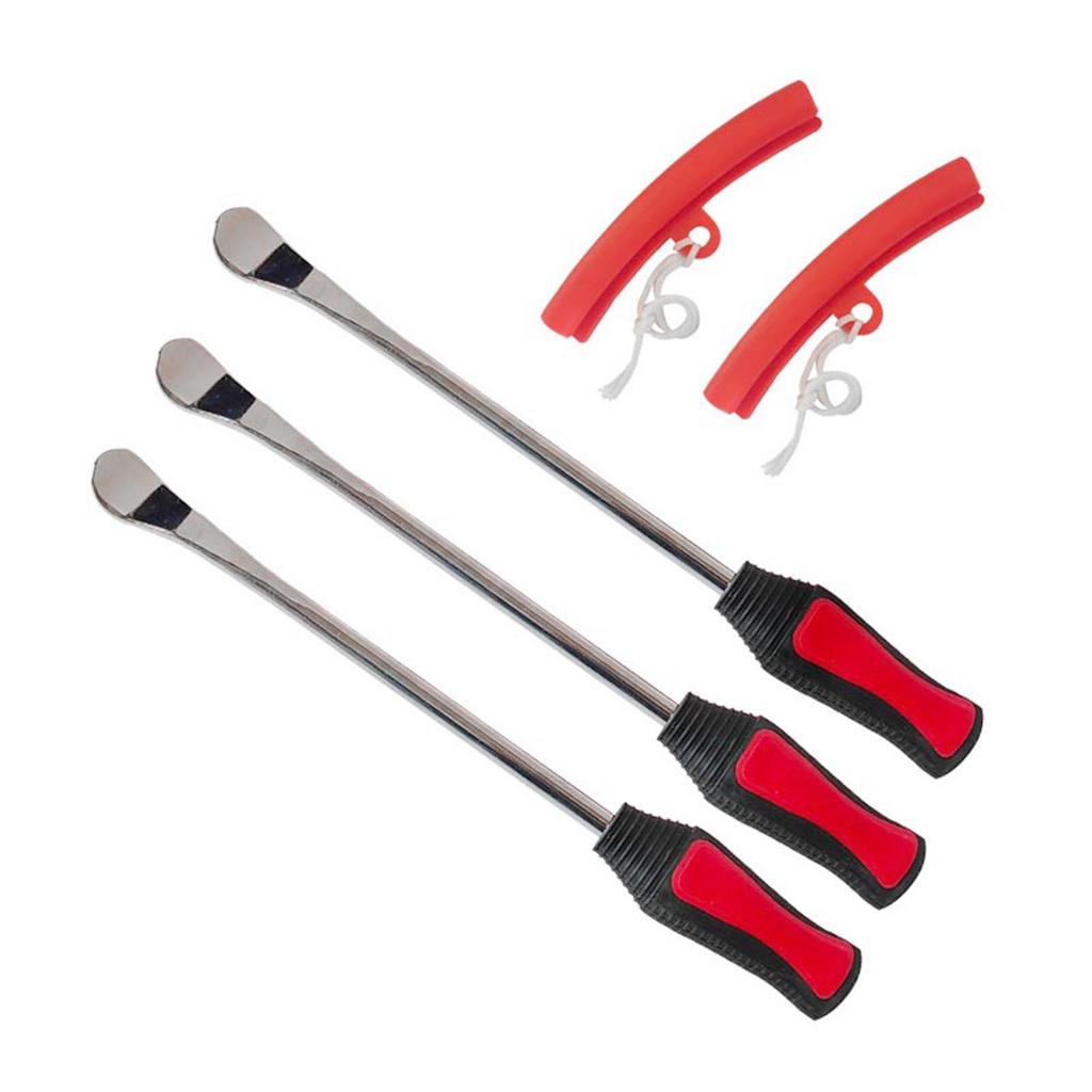 5PCS Heavy Duty Pry Bar Set High-Strength Auto Motorbike Tyre Spoon Suitable for Bike Bicycle Tire Repair