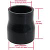 Ucreative Straight ID 2.0" To 2.5" (51Mm To 63Mm) Coupler Silicone Hose 4-Ply