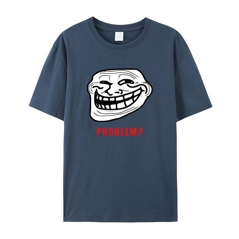 Men and Women Summer TROLLFACE MEME RAGE Funny TROLL JOKE INTERNET Shortsleeved Tshirt Men and Women Cotton