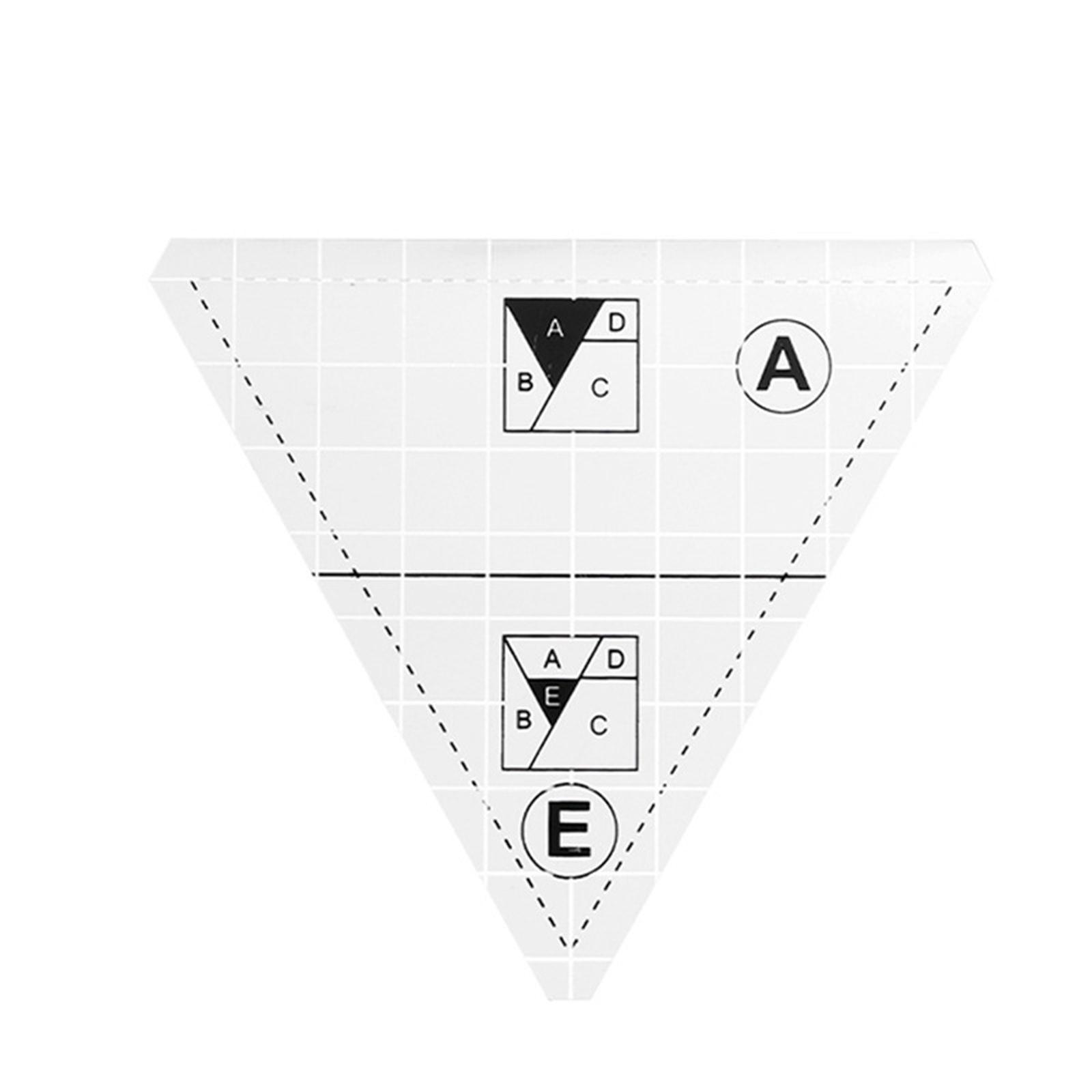 

3/4/5 шт. Швейні лінійки для печворку для точного вимірювання Прозорі акрилові лінійки для квілтингу Шаблони Лінійка для печворку Інструмент для лінійки E