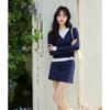 Mocana Casual Long Sleeve Hoodie & Short Skirt Set
