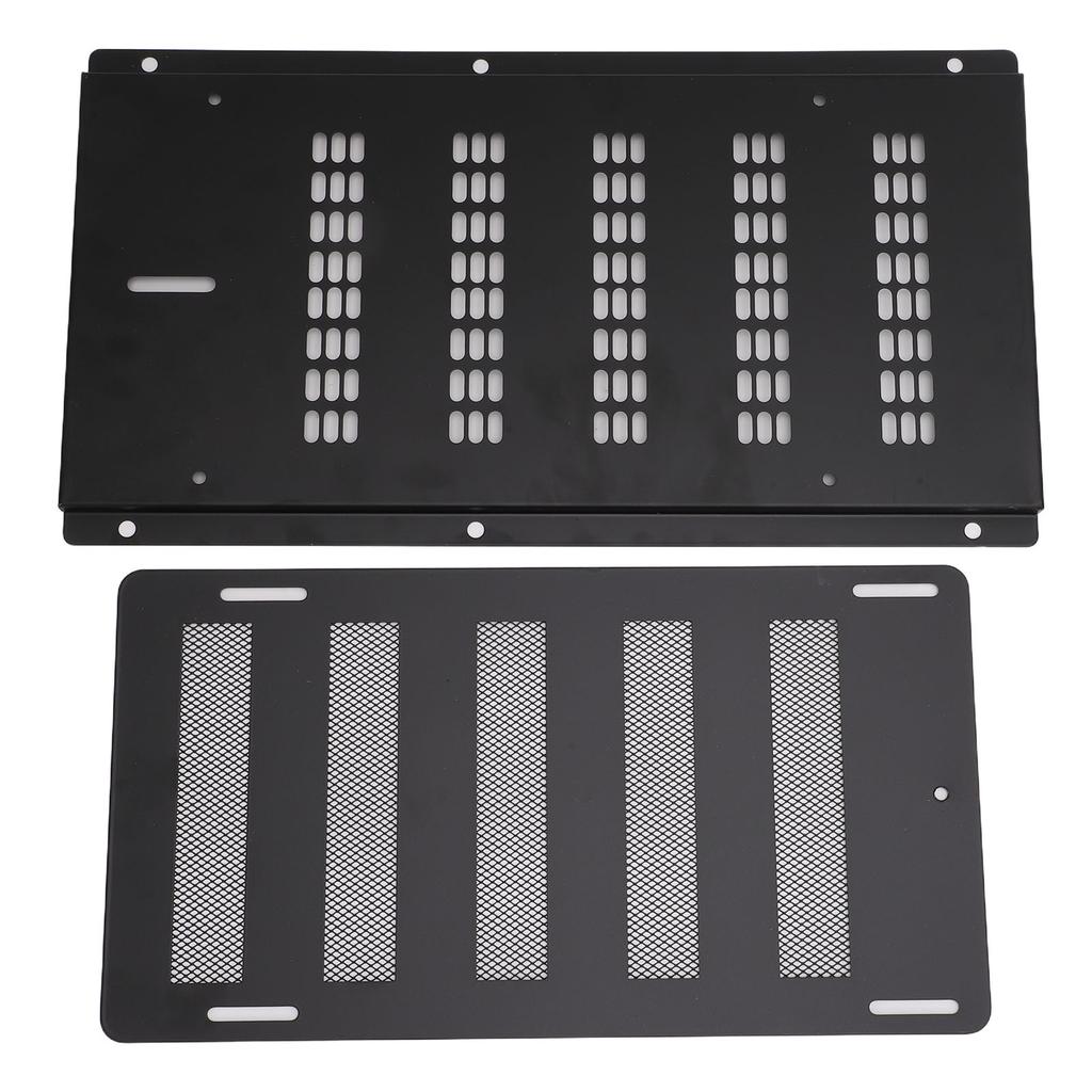 16x9in Crawl Space Vent Cover   With Damper Screen Heavy Duty Metal   Vent Grille Cover For RV Trailer Yacht Garage