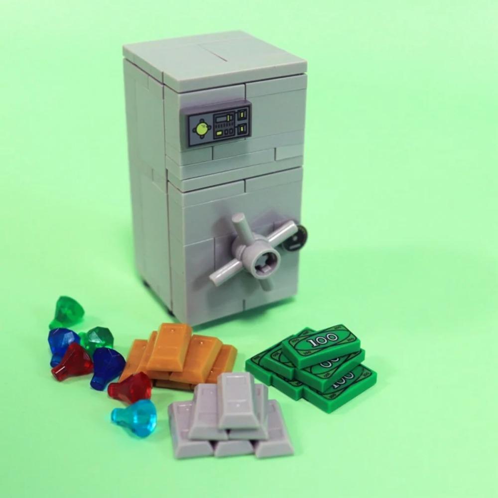 Abschließbare Stadt MOC Möbel Badezimmer Öffentliche Toilette Bausteine Spielzeug für Kinder Zusammenbauen Stadtblock DIY Teile Lern Geschenke