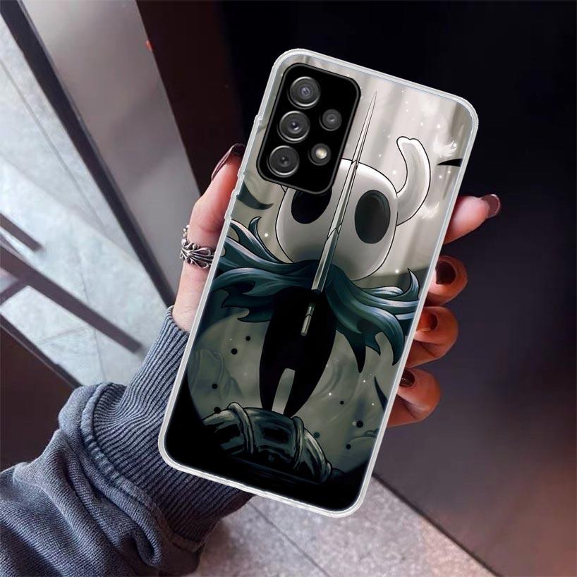 Černé pouzdro Hollow Knight pro Samsung Galaxy A17 A57 A37 A16 A26 A36 A56 A15 A25 A35 A55 A14 A13 A54 A53 A34 A24 A33 A23 Ga